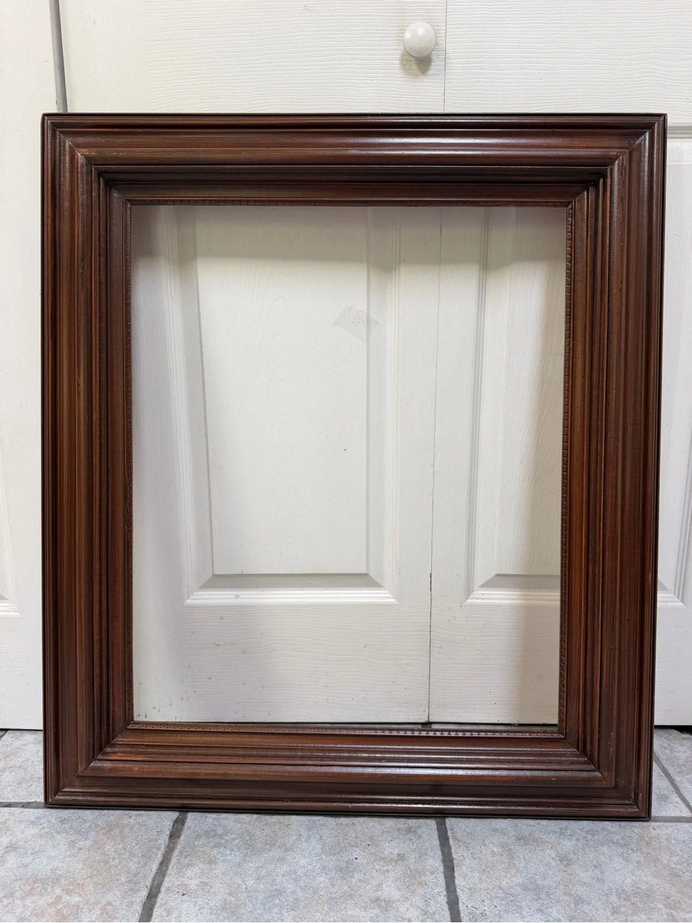 Wooden Walnut Brown Layered Picture Frame 20x24” (28,5x32,5)